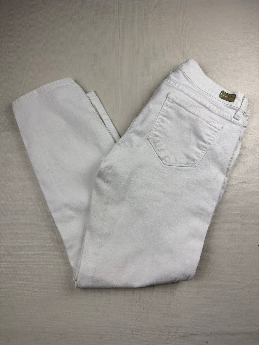 PAIGE Women's White Roxie Capri Straight-Leg Jeans Size 29